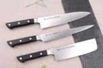 Coffret 3 couteaux japonais Satake Cutlery ABS sujihiki + chef + nakiri
