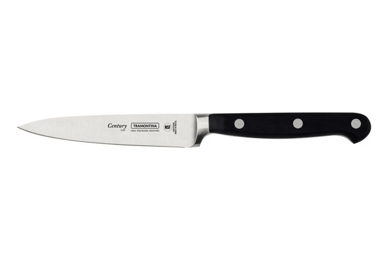 Couteau d'office Tramontina Century lame forgée 10cm manche polycarbonate noir