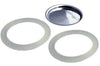 Filtre de rechange pour cafetière italienne Gefu Nando 4 tasses + 2 joints d'étanchéité