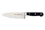 Couteau de chef Tramontina Century lame forgée 15cm manche polycarbonate noir