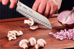 Couteau santoku Tramontina Century lame forgée 18cm manche polycarbonate noir