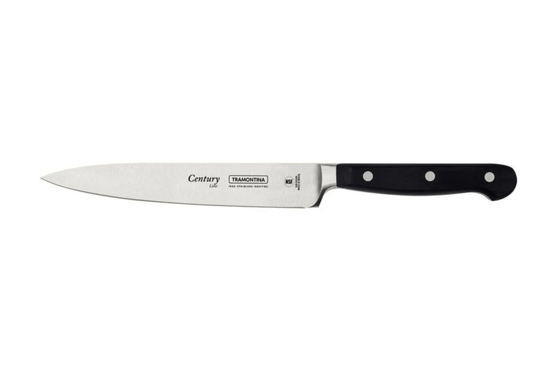 Couteau universel Tramontina Century lame forgée 15cm manche polycarbonate noir