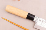 Couteau deba 15cm japonais Satake Cutlery Tsuchime en magnolia