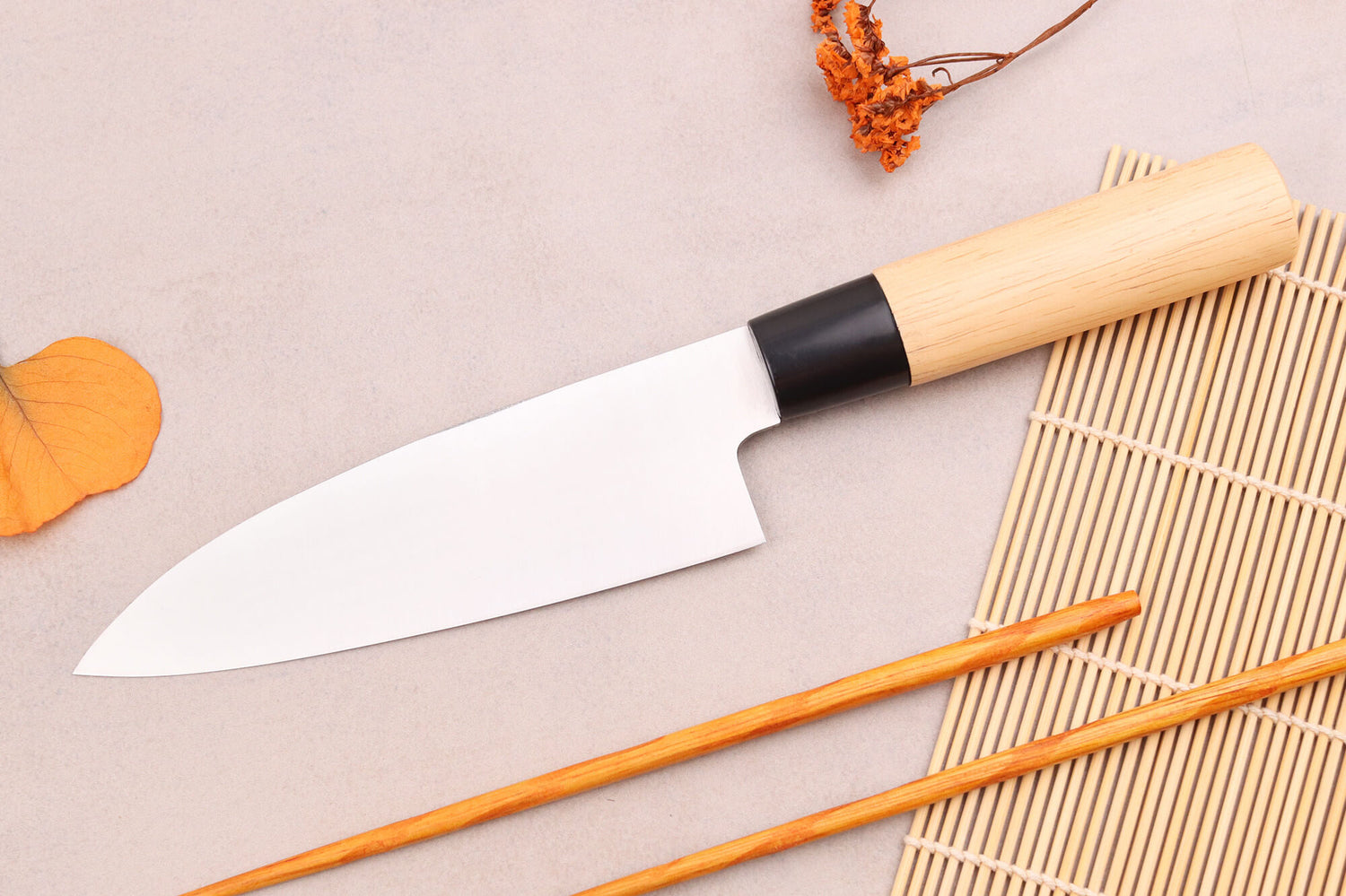 Couteau deba 15cm japonais Satake Cutlery Tsuchime en magnolia