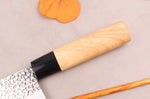 Couteau nakiri 17cm japonais Satake Cutlery Tsuchime en magnolia