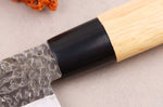 Couteau santoku 17cm japonais Satake Cutlery Tsuchime en magnolia