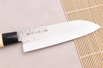 Couteau santoku 17cm japonais Satake Cutlery Tsuchime en magnolia