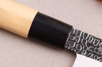 Couteau à sashimi 21cm japonais Satake Cutlery Tsuchime en magnolia