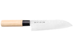 Coffret 2 couteaux japonais Satake Cutlery Tsuchime santoku + deba