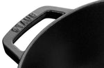 Sauteuse Staub Chistera en fonte émaillée noir mat