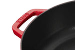Sauteuse Staub Chistera en fonte émaillée cerise
