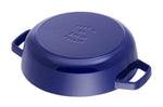 Sauteuse Staub Chistera en fonte émaillée bleu intense