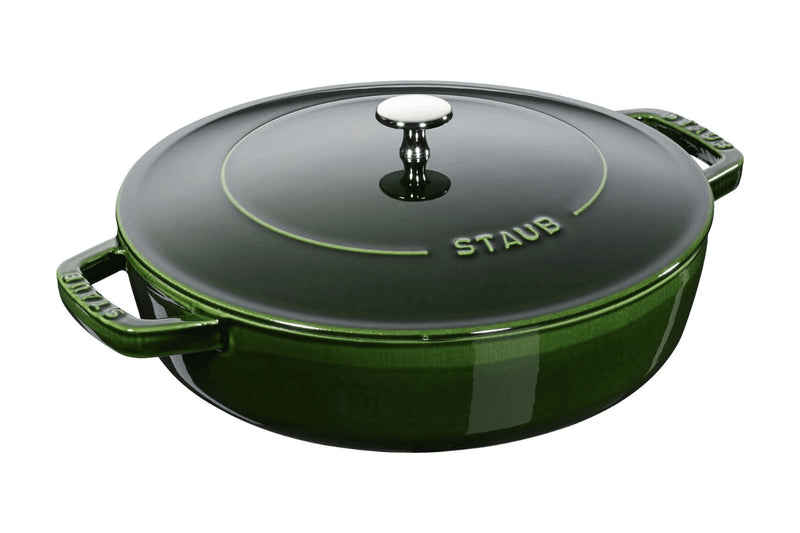 Sauteuse Staub Chistera en fonte émaillée basilic - 24 cm