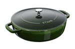 Sauteuse Staub Chistera en fonte émaillée basilic - 24 cm