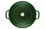 Sauteuse Staub Chistera en fonte émaillée basilic
