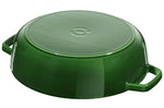 Sauteuse Staub Chistera en fonte émaillée basilic