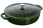 Sauteuse Staub Chistera en fonte émaillée basilic - 28 cm
