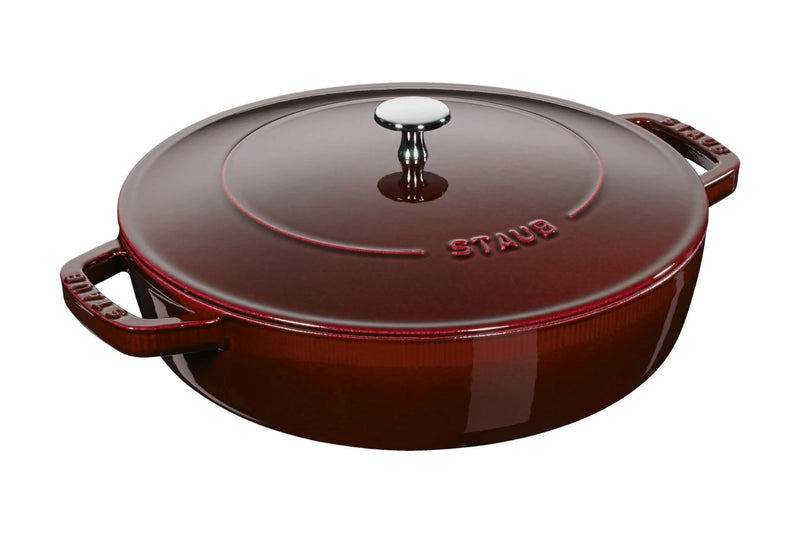 Sauteuse Staub Chistera en fonte émaillée grenadine - 24 cm