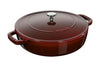 Sauteuse Staub Chistera en fonte émaillée grenadine - 24 cm