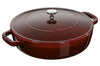 Sauteuse Staub Chistera en fonte émaillée grenadine - 28 cm