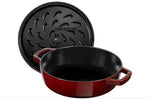 Sauteuse Staub Chistera en fonte émaillée grenadine