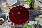 Sauteuse Staub Chistera en fonte émaillée grenadine