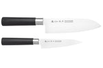 Coffret 2 couteaux japonais Satake Cutlery Traditional PP santoku + office