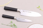 Coffret 2 couteaux japonais Satake Cutlery Traditional PP santoku + office