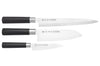 Coffret 3 couteaux japonais Satake Cutlery Traditional PP sashimi + santoku + office