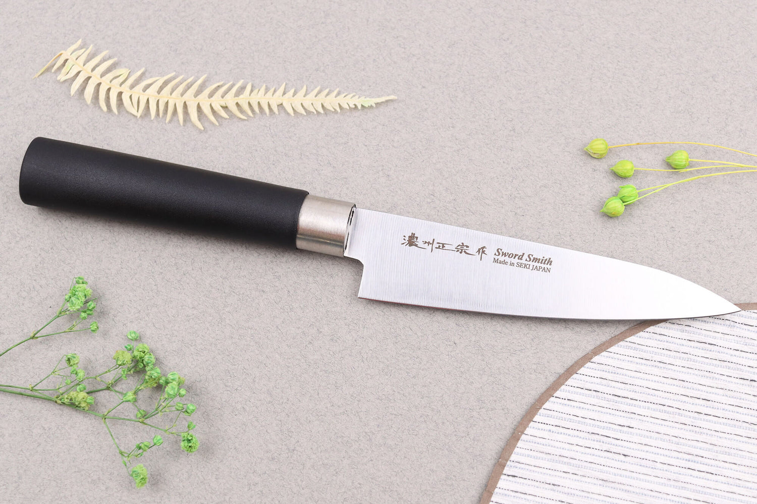 Coffret 3 couteaux japonais Satake Cutlery Traditional PP sashimi + santoku + office