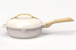 Poêle antiadhérente Cookut La Fabuleuse 8-en-1 meringue - 24cm