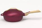 Poêle antiadhérente Cookut La Fabuleuse 8-en-1 rubis - 24cm