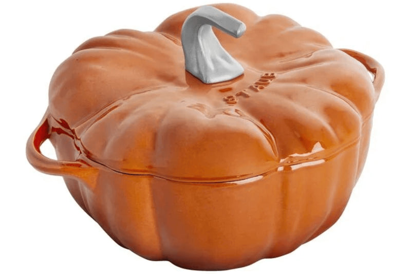 Cocotte Staub citrouille en fonte émaillée orange 24cm