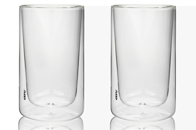 Set de 2 verres thermostatiques Gefu Mira faits main 350ml