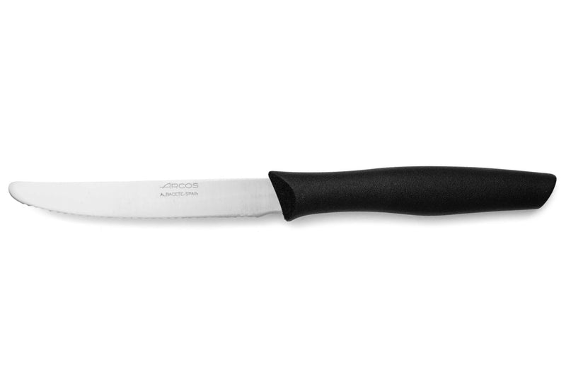 Couteau de table Arcos Nova lame dentée 11cm manche noir
