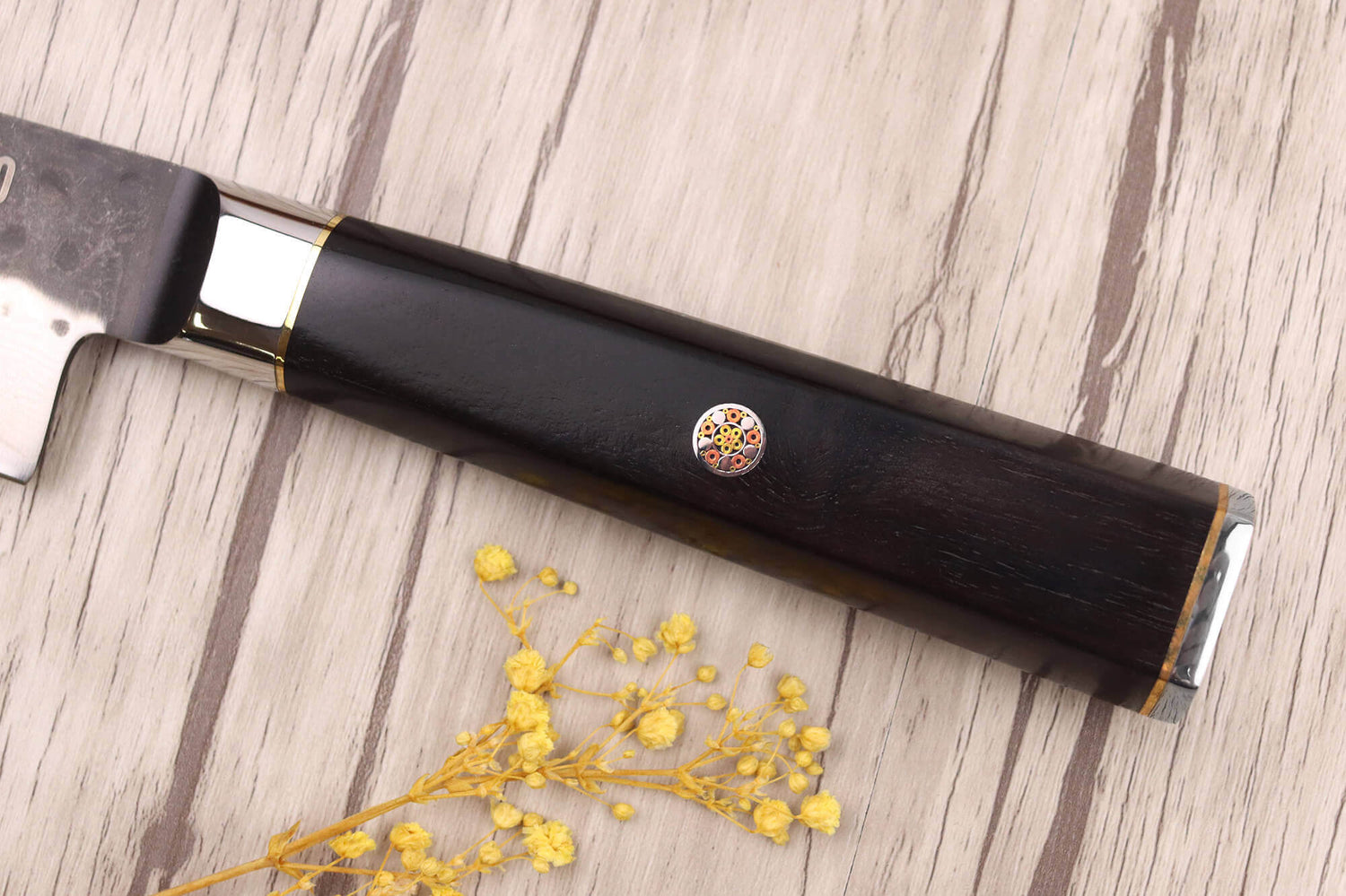 Couteau kiritsuke 17cm Fukito Ébène Damas VG10