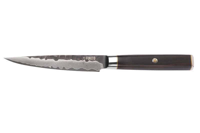 Couteau universel 12cm Fukito Ébène Damas VG10