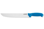 Couteau à poisson Au Nain Sigma lame dentée inox 36cm manche bleu moulé thermoplastique
