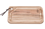 Planche à découper Tramontina Kitchen avec rigole en bois de teck FSC 34x23,3x1,8cm