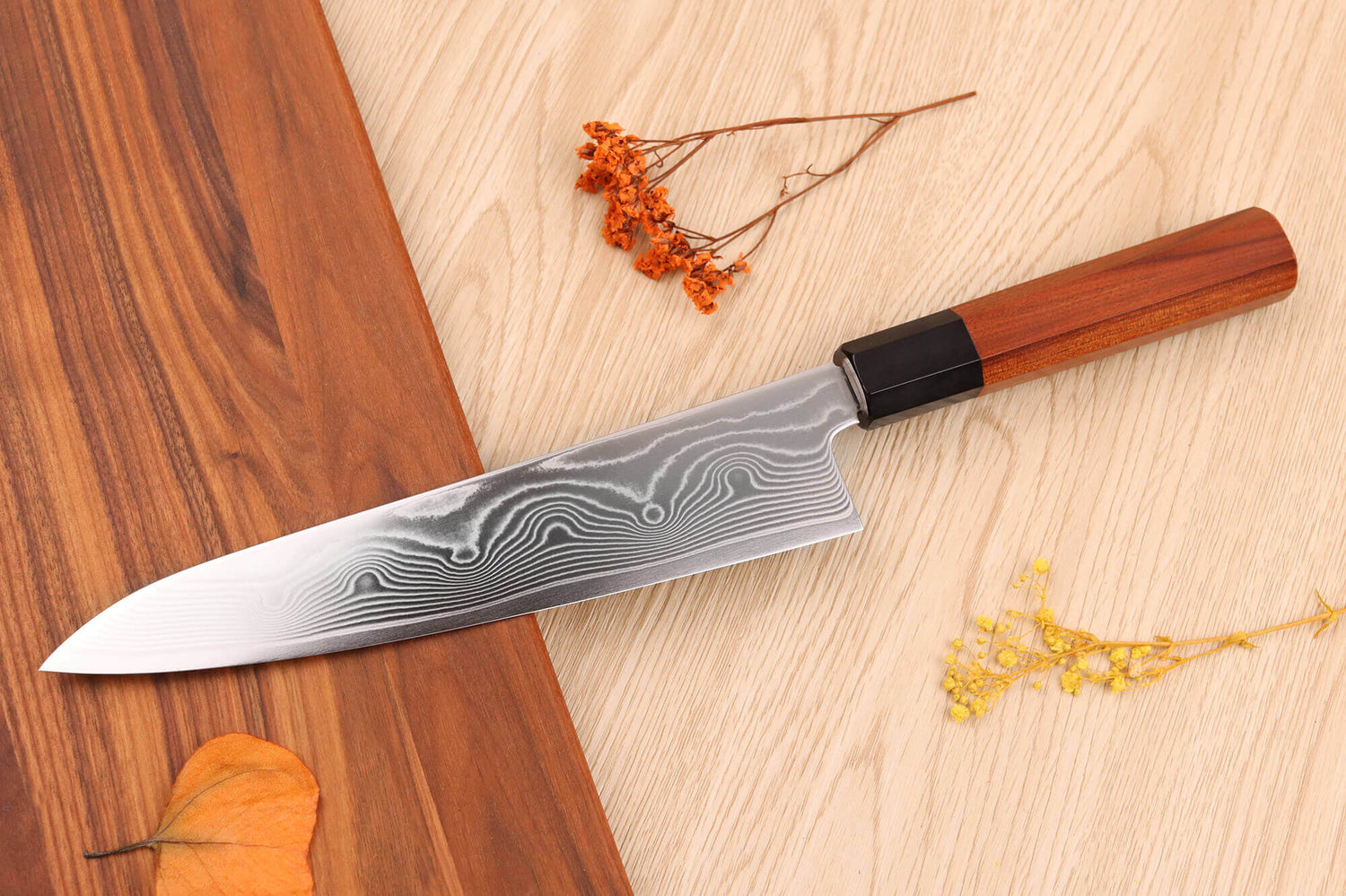 Couteau de chef 21cm japonais artisanal Sakai Takayuki Super Gold Strix