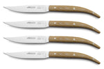Coffret 4 couteaux à steak Arcos The Origin 11cm manches en micarta beige