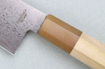 Couteau santoku 18cm japonais artisanal Toshitaka Suminagashi SG2 Damas