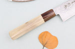 Couteau de chef 21cm japonais artisanal Toshitaka Suminagashi SG2 Damas