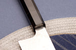 Couteau de chef 21cm japonais artisanal Hatsukokoro Ginga ATS-34 Damas ébène