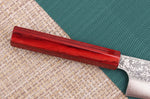Couteau de chef japonais artisanal Kei Kobayashi SG2 Damas Heptagone 21cm