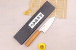Couteau ko-deba 12cm artisanal japonais Tsunehisa AUS8 manche en chêne