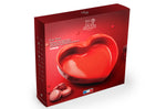 Plat four cœur Peugeot Appolia For You en céramique rouge diamètre 26cm