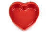 Plat four cœur Peugeot Appolia For You en céramique rouge diamètre 26cm