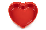 Plat four cœur Peugeot Appolia For You en céramique rouge diamètre 26cm