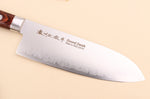 Couteau santoku 17cm japonais Satake Cutlery Brown Pakkawood VG10 San Maï